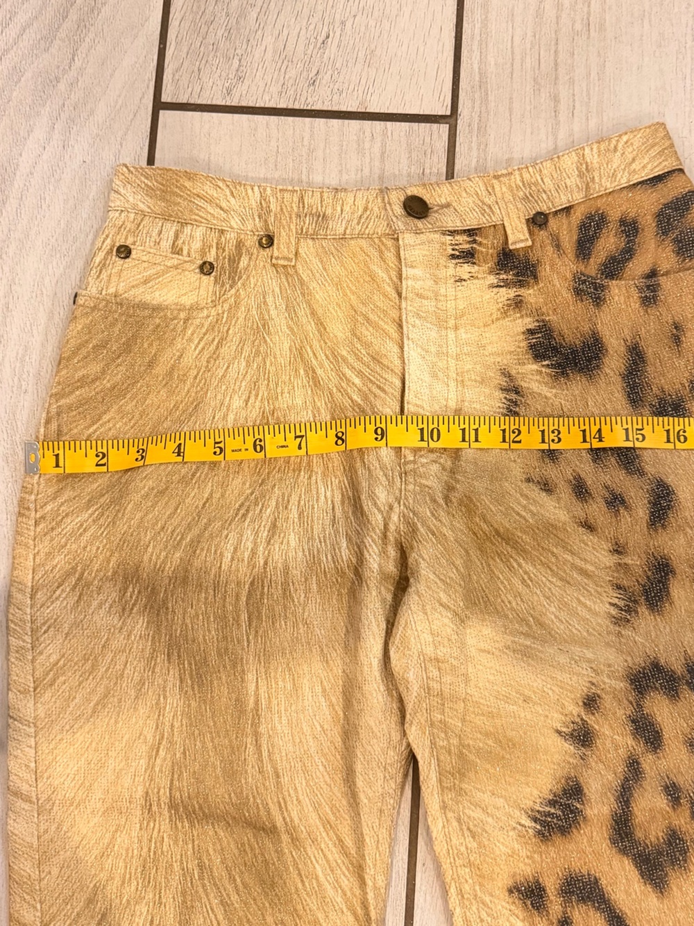 Roberto Cavalli Leopard-Print Flare Jeans in Tan and Black - Picture 14 of 15